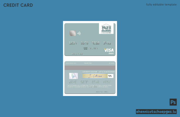 Vorschau einer Visa-Debitkarte der SKNA Bank von St. Kitts und Nevis